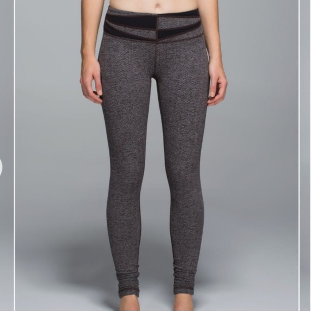 Lululemon Wunder Under Giant Herringbone Black